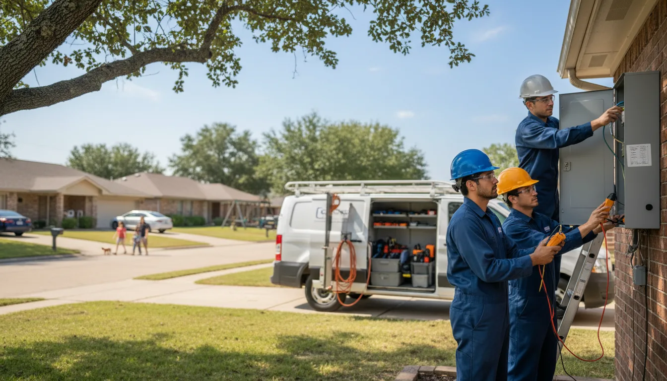 Certified electrician providing emergency electrical services in Geneva, GA